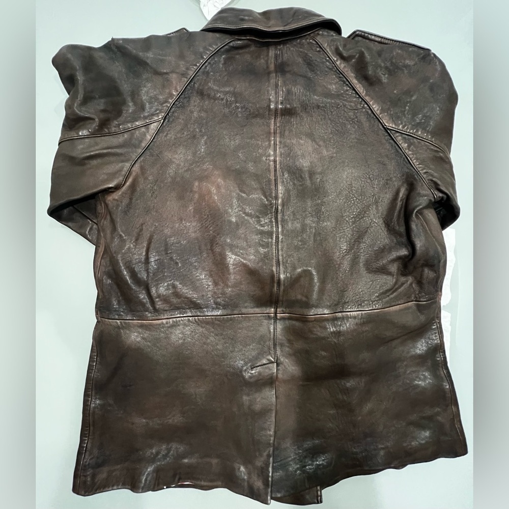 NWT We The Free Top Notch Leather Pea Coat - Picture 6 of 8